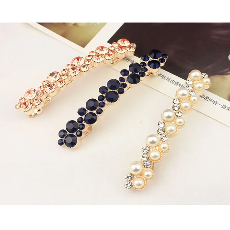 1 шт. женская версия новой корейской версии перламутровых клипсов для волос