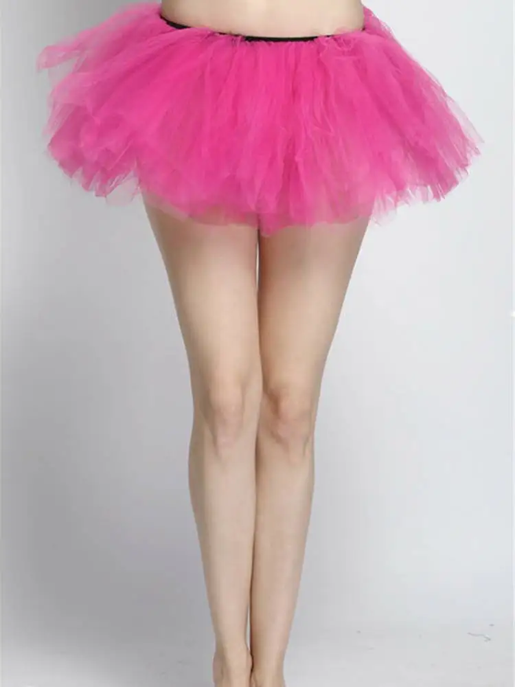5 слоев взрослых Для женщин органза танцевальная пачка балетная Тюлевая