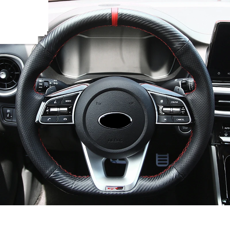 steering wheel Lsrtw2017 Автомобильный руль подлокотник рычаг переключения передач крышка для Kia K3 Kia Cerato салонные молдинги аксессуары - Color Name: steering wheel