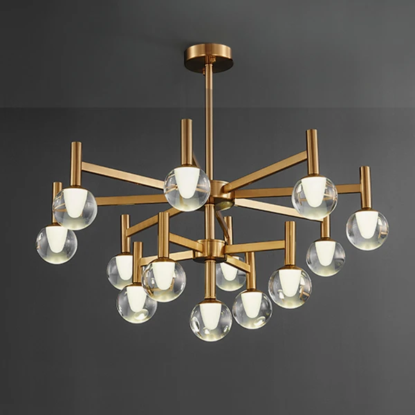 Роскошная светодиодная люстра в стиле постмодерн Подвесная лампа скандинавском