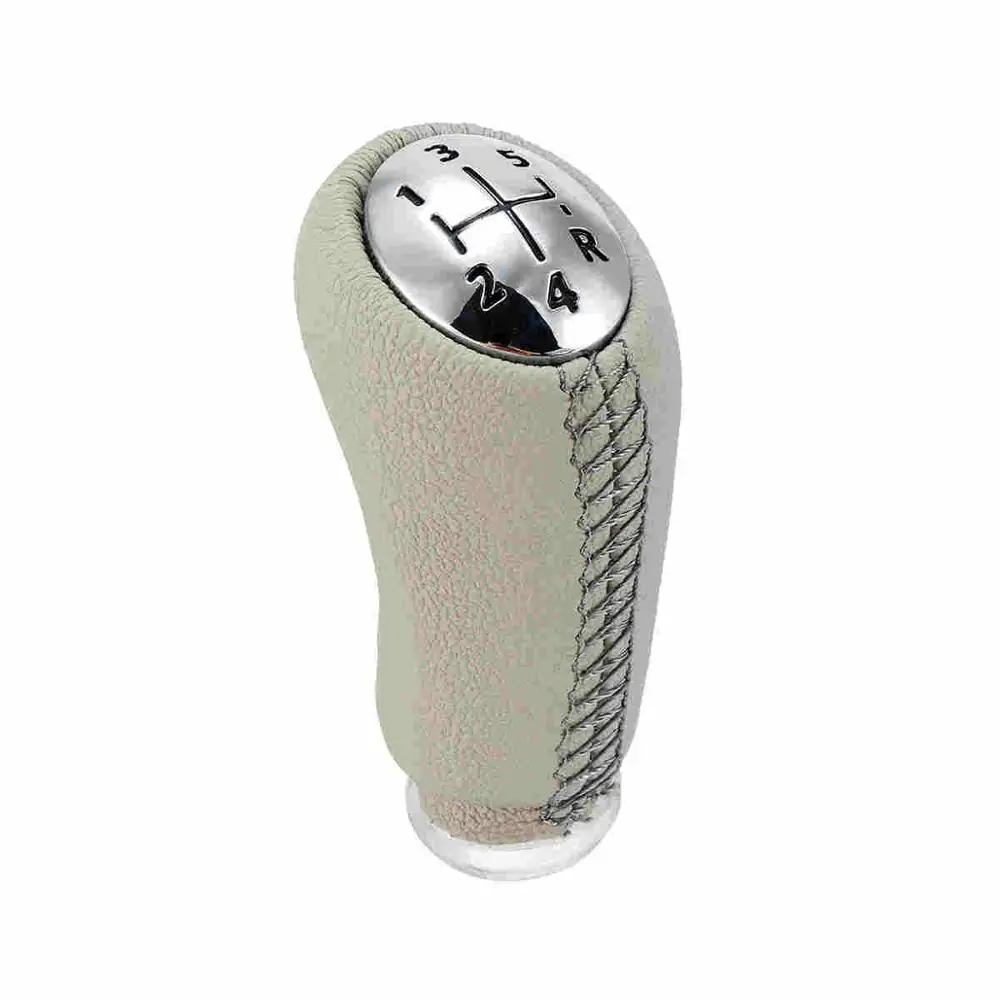 Gloss cap Grey Для Renault Laguna Megane 2 Clio 3 2003-2009 Kangoo 2009 кожа матовый блесек для губ крышка 5 скоростей Ручка Переключения рулевого механизма автомобиля Замена ручки - Название цвета: Gloss cap Grey