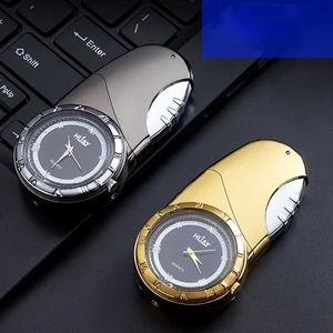 Creative Multifunctional Watch Lighter Windproof Butane Gas Lighter Green Flame Portable Cigarette Cigar Lighters
