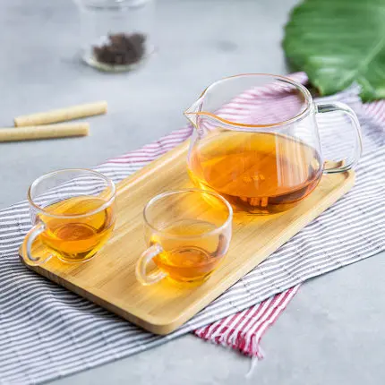 

Glass teapot tea set 500ml filter liner high temperature resistant glass tea separation