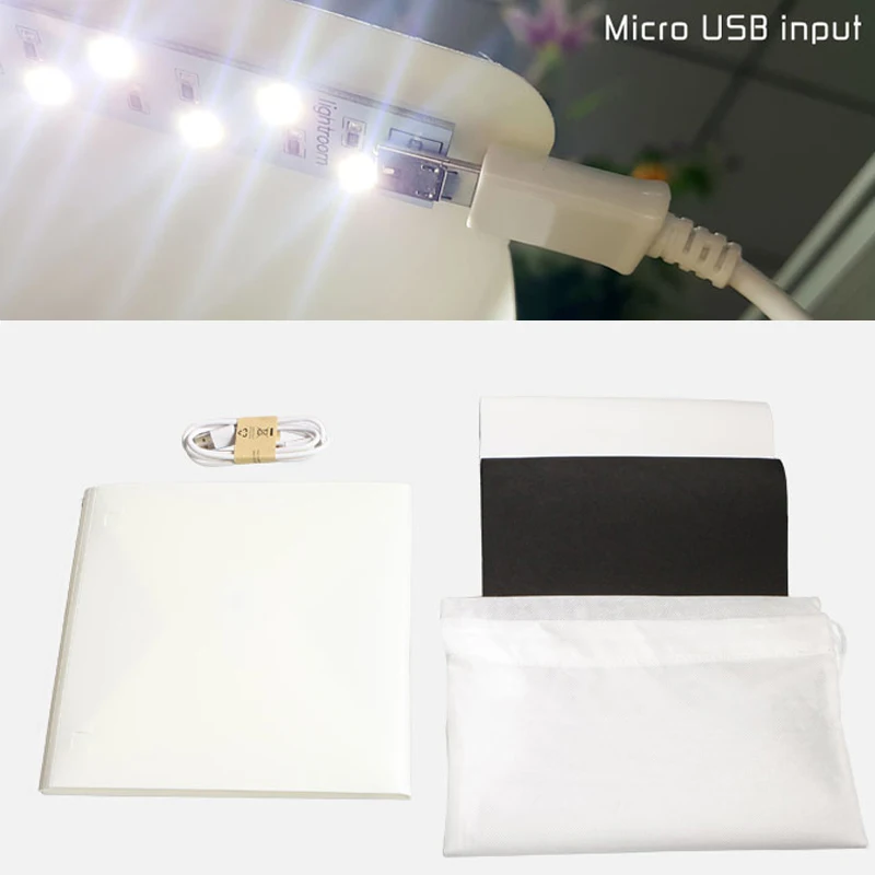 Мини светодиодная осветительная студия фотографии софтбокс LED лайтбоксом