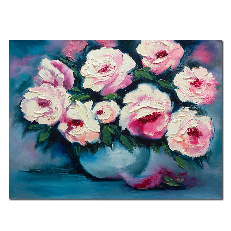 

Modern Texture Flower Oil Painting Posters Wall Art Pictures Shopify Dropshipping Print Canvas Painting Home Decoration Cuadros