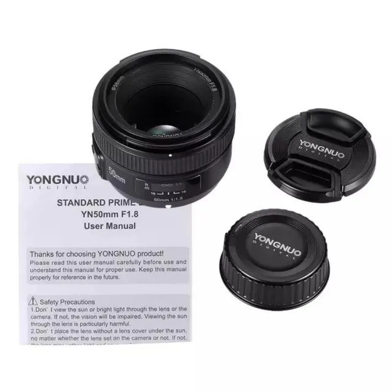 

YONGNUO YN50mm F1.8 Large Aperture Auto Focus Lens For Nikon D800 D300 D700 D3200 D3300 D5100 D5200 D5300 DSLR Camera Lens
