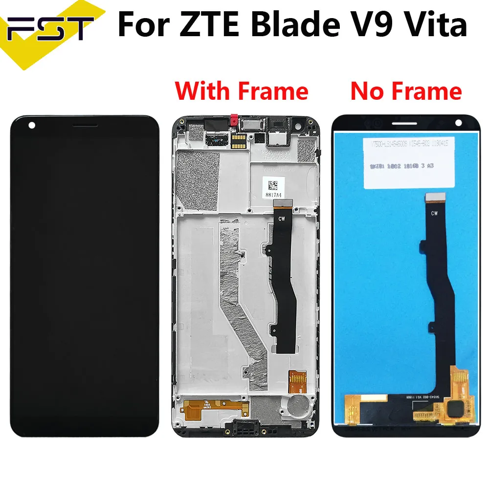 5 45 'для ZTE Blade V9 Vita ЖК панель с сенсорным экраном стеклянный дисплей дигитайзер в