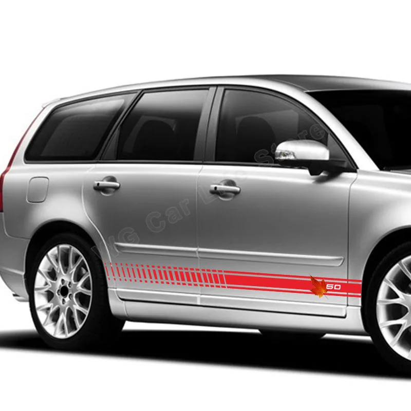 Наклейки на автомобиль для Volvo V50 V60, 2 шт.
