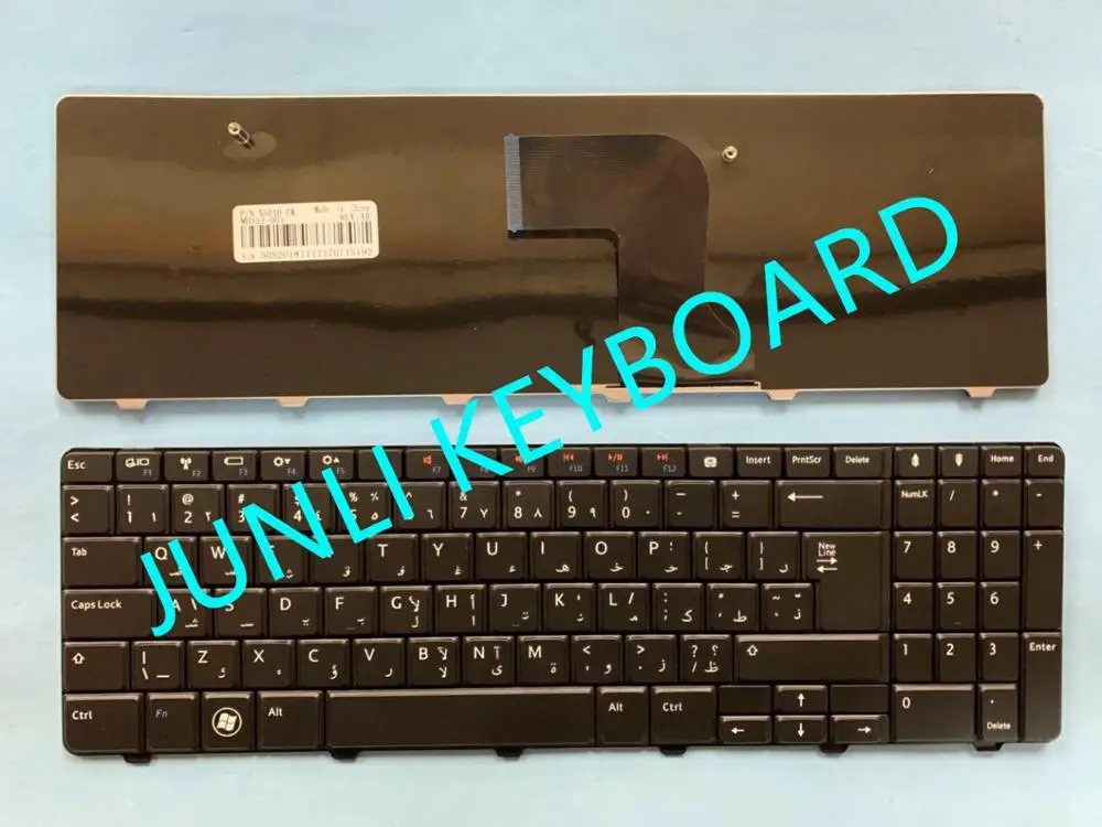 JUNLI клавиатура для Dell Inspiron 15R N5010 M5010 Арабская черная клавиатура|Клавиатуры замены|