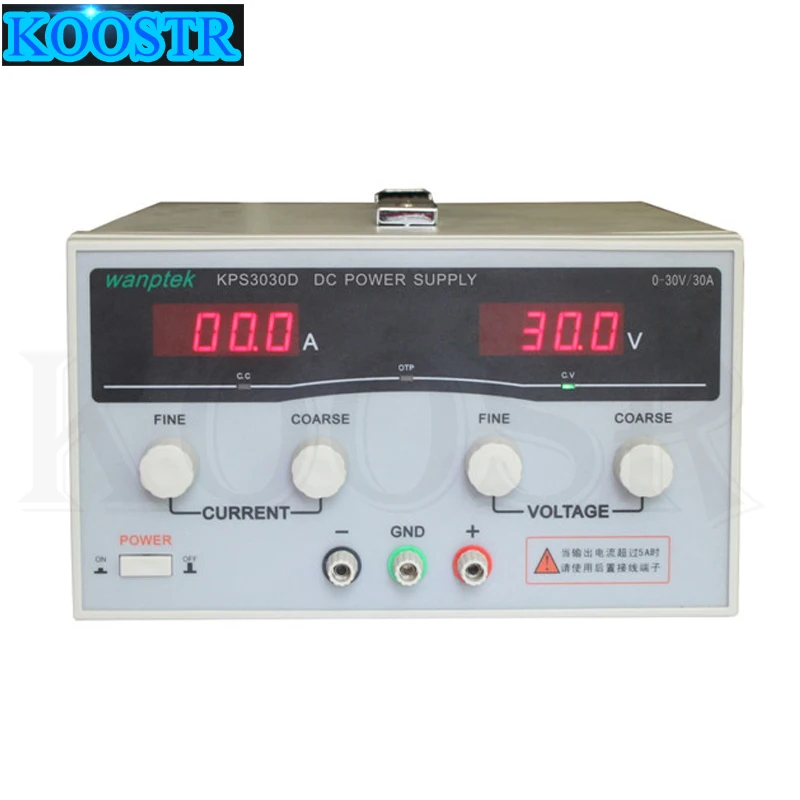 Новый Высокоточный регулируемый светодиодный двойной дисплей KPS3030D высокой