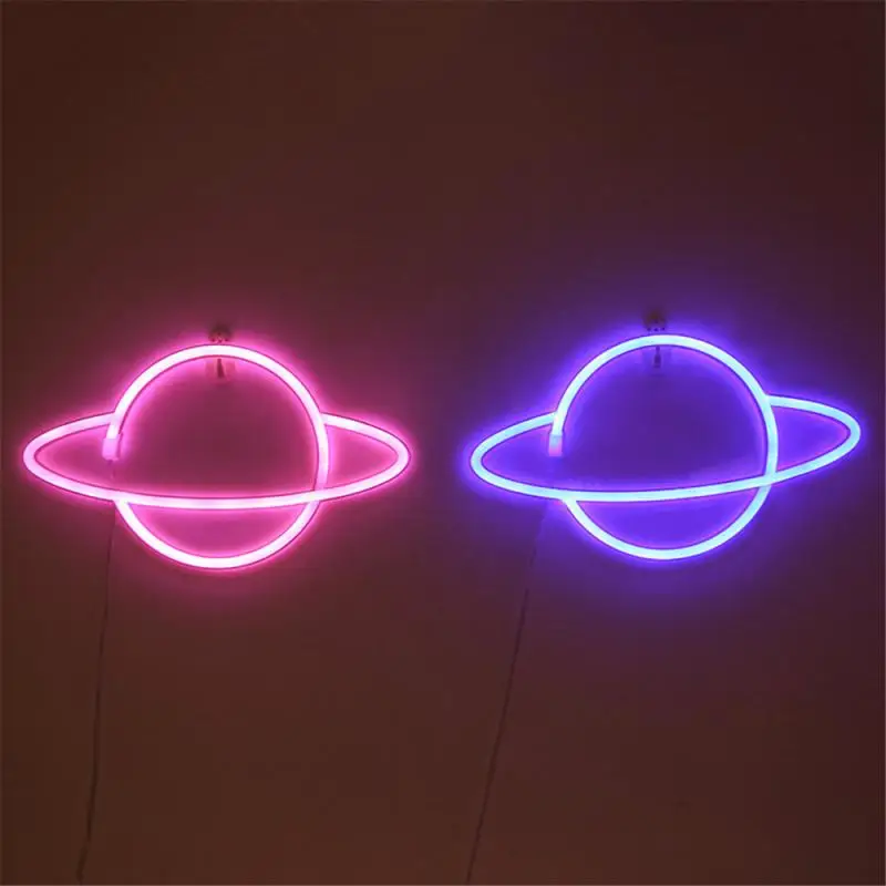

Planet Bar Neon Sign Light Party Wall Hanging Battery Powered LED Sign Light Party Home Room Bar Lighting Holiday Decoration