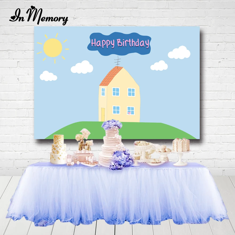 Фон InMemory для детского дня рождения вечеринки в честь ребенка подарок мультяшная