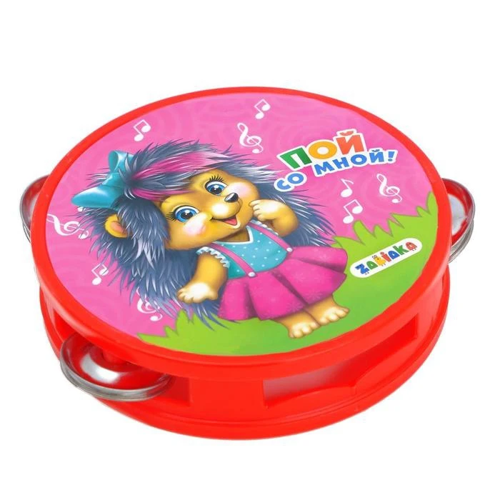 Набор музыкальных инструментов Пой со мной: бубен 2 маракаса губная