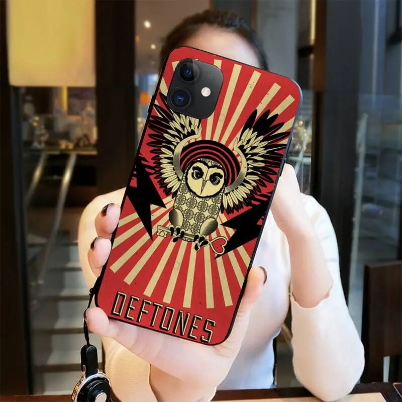 Модный черный чехол для мобильного телефона с постером музыкальной группы Deftones