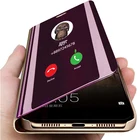Чехол-книжка для Huawei Honor 8X, 8C, 8A, 7 S, 8S, 10 Lite, Play, 8, X, C, 7 S, зеркальная поверхность, кожа, 360