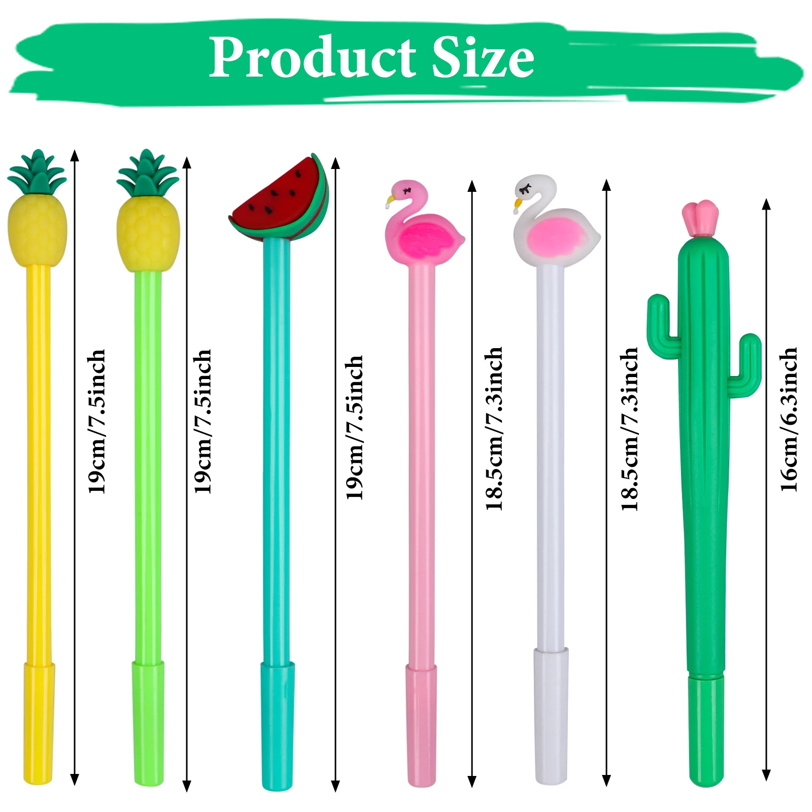 

30pcs Cactus Pens Fun Pens Black Gel Ink Pens Kawaii Cactus Signature Office Water Pen Stationery For Students