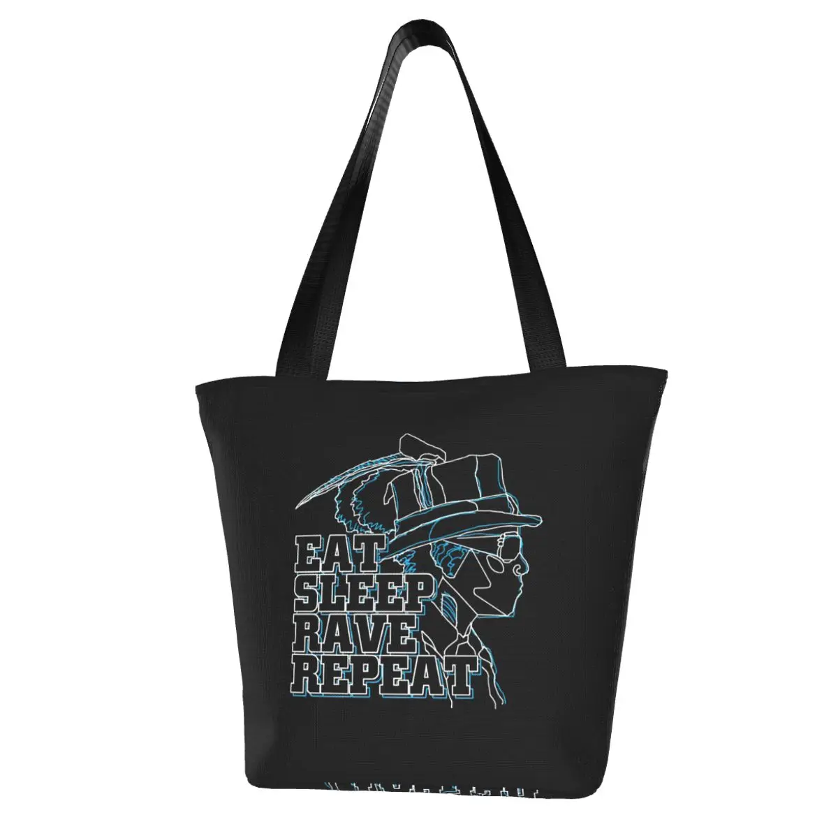 

Rave Shopping Bag Gift Aesthetic Handbag Polyester Travel Woman Bags