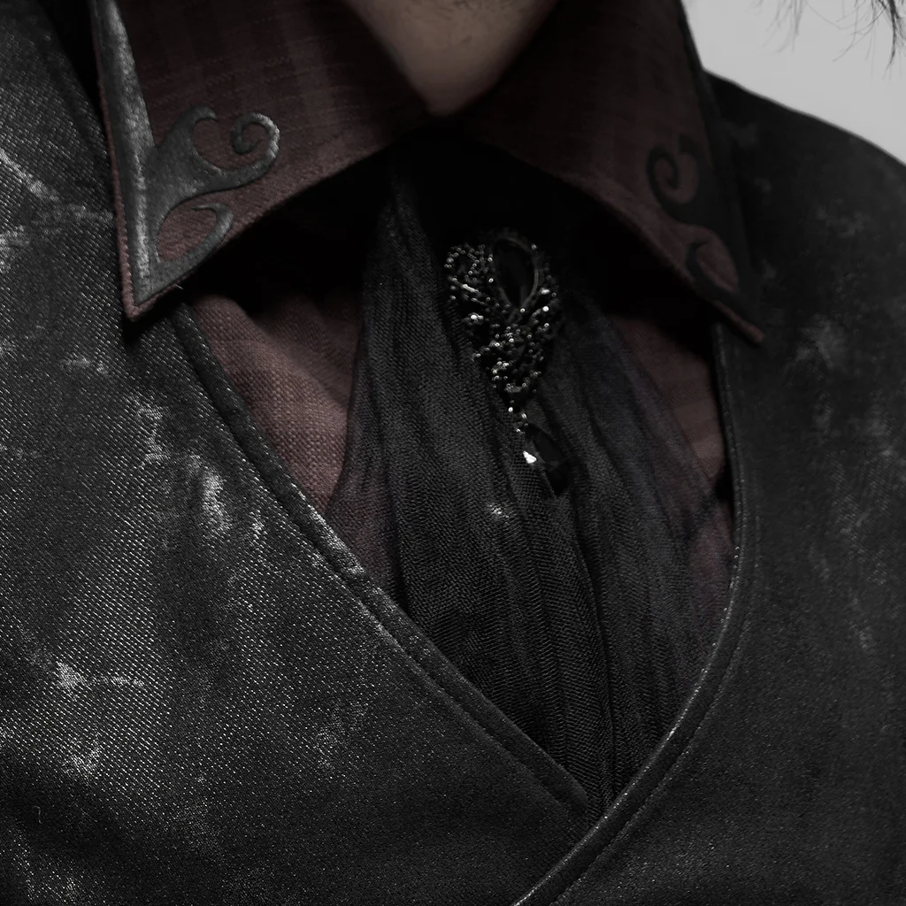 Мужской марлевый шарф в стиле панк простой стиль сетчатый мягкий вечерний модный