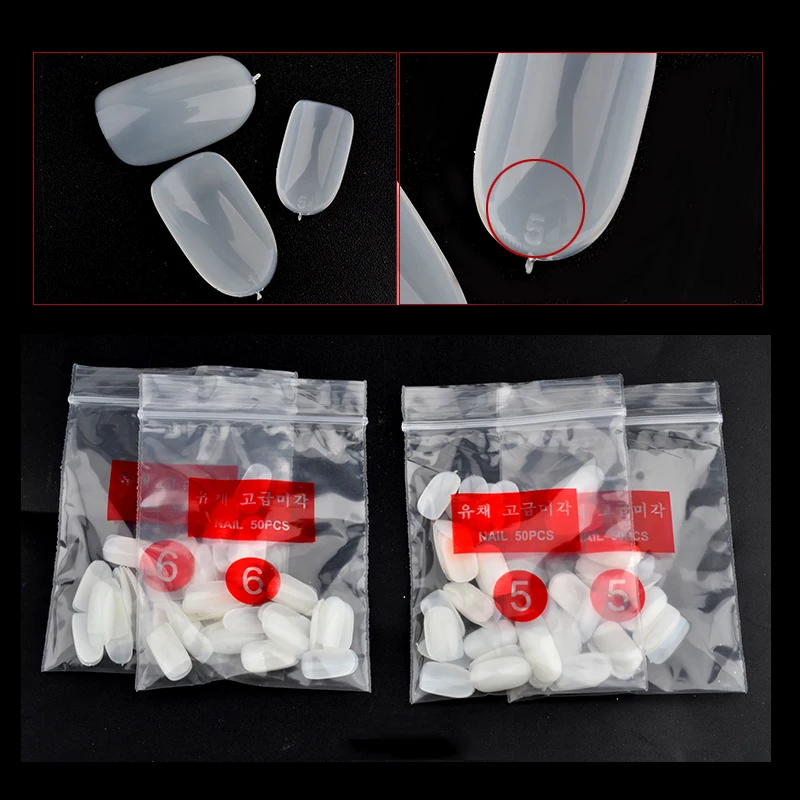 600 шт. Модные накладные ногти прозрачные натуральные квадратные цветные рисунки