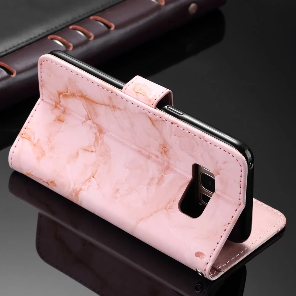 Pepmune Luxury Marble Flip Case For Samsung S8 Plus S7 Edge Note 9 Handbag Wallet PU Leather Phone Bag Galaxy S9 Cover | Мобильные