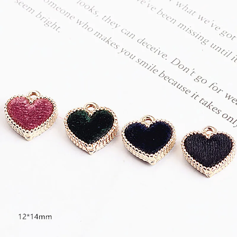 10 шт. золотые бархатные висячие серьги милые для женщин капли кулон оптовая