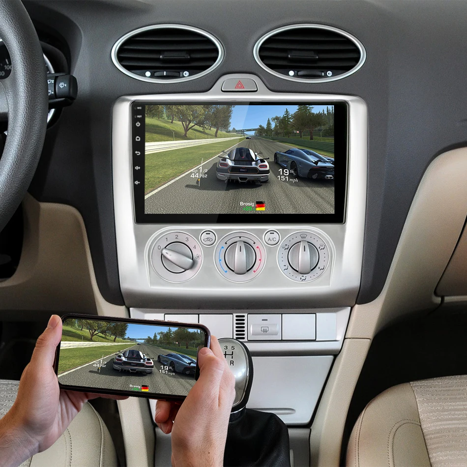 " 2 Din 4G чистая wifi Автомагнитола для Ford Focus Exi MT AT 2005-2011 RDS DSP мультимедийный плеер Android 8,1 gps навигация HiFi