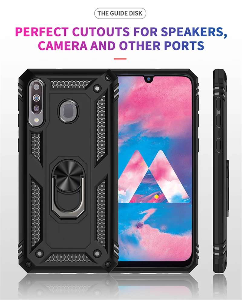Противоударный бронированный чехол подставка для Samsung Galaxy S8 S9 S10 Note 8 9 10 Plus A10 A20 A30