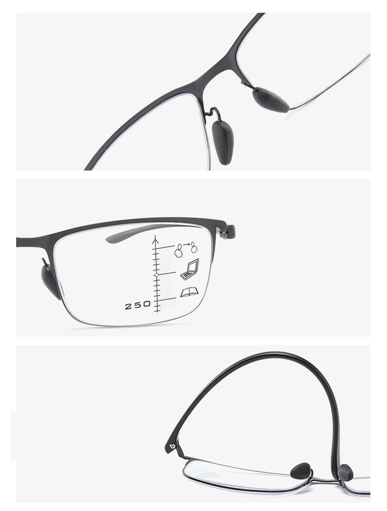 Прогрессивные многофокальные очки для чтения с мультифокусом солнцезащитные