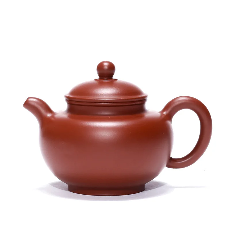 

Yixing Huanglong Mountain High Quality Bright Red Robe Dark-red Enameled Pottery Teapot Famous To Pick Up Only Teapot