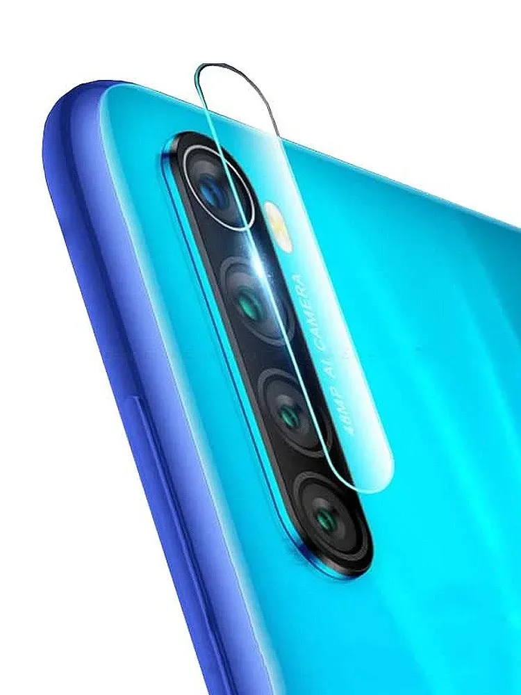 Защитное стекло &quotПлоское&quot для Xiaomi Redmi Note 8 (для камеры) Салфетки в комплекте |