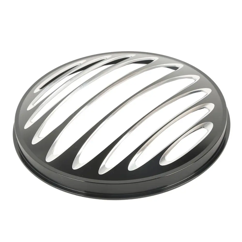 Передняя фара мотоцикла 7 дюймов круглая крышка гриля CNC для Harley Dyna Road скользящий