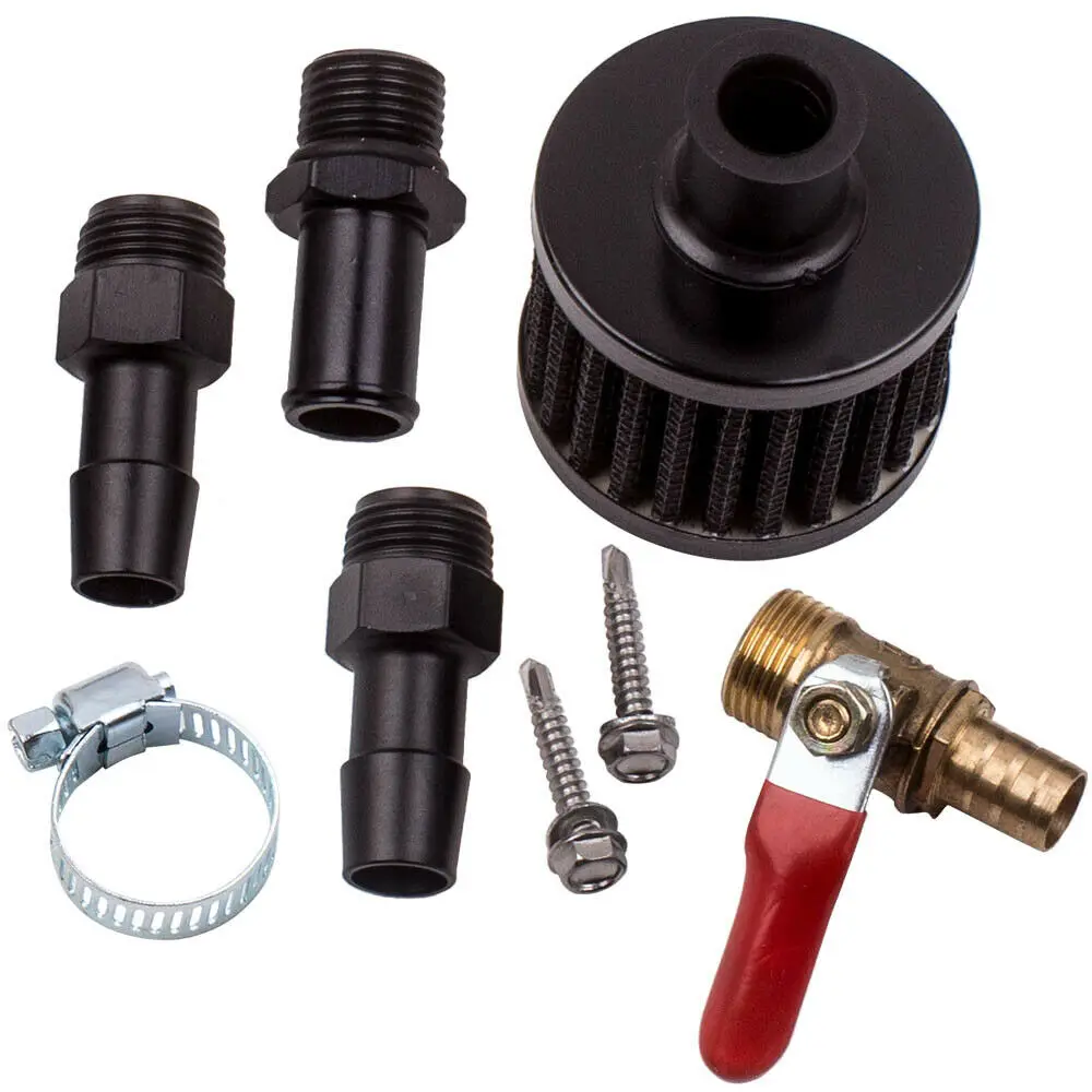 2 портовый маслоуловитель резервуар для резервуара алюминиевый Карбюратор с