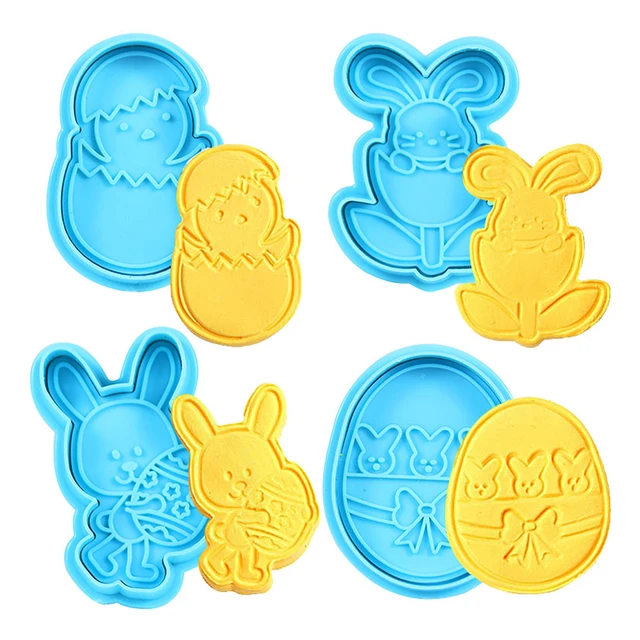 Easter Food Grade Plastic Cookie Mold Animal Biscuit Cutter 2