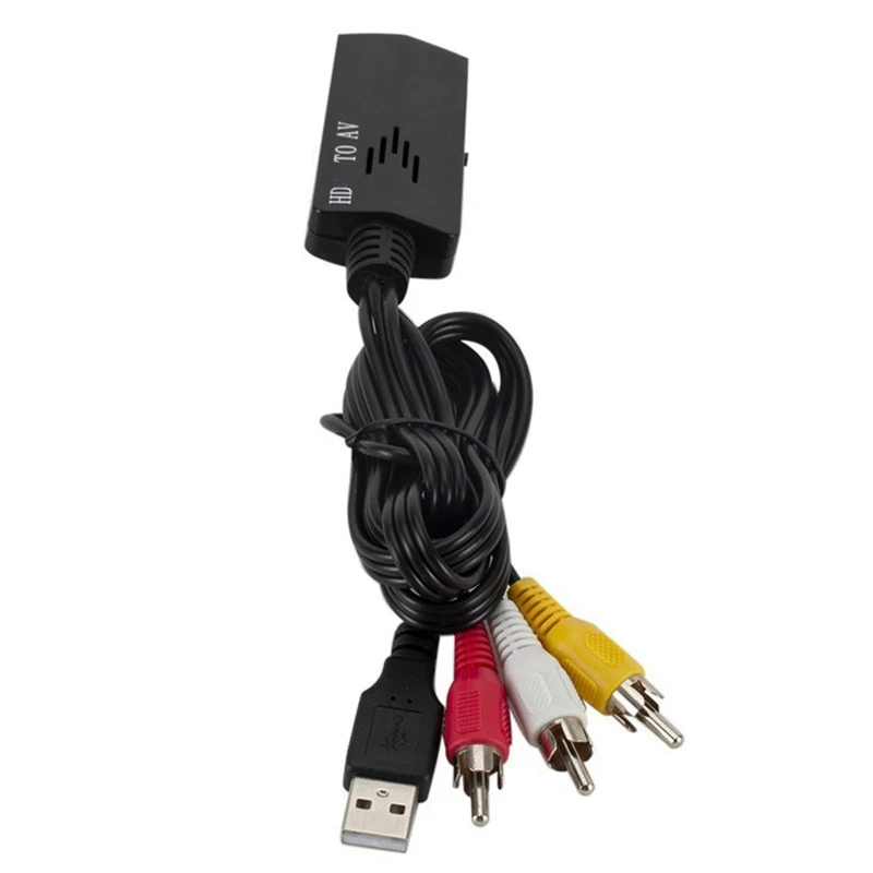 1080P HDMI-совместимый с 3 RCA/AV Аудио Видео кабель конвертер адаптер USB зарядкой для ТВ