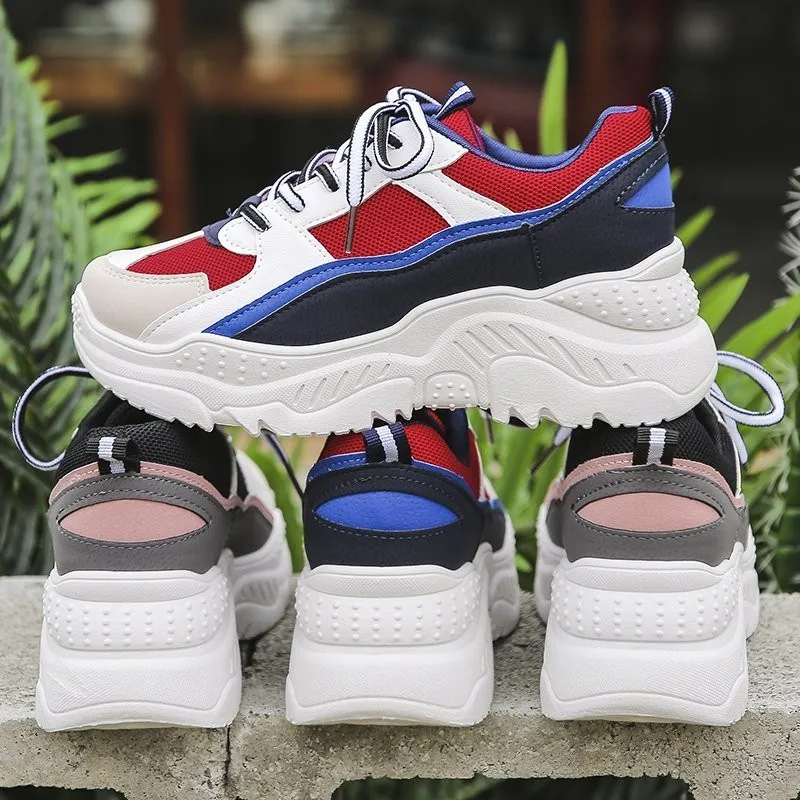 

Breathable Casual Shoes Woman Fashion Ladies Sneakers Shoes With Plus Size 35-42