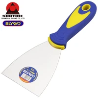 stainless steel putty knife scraper blade shovel mirror treatment wall plastering knife hand construction tools