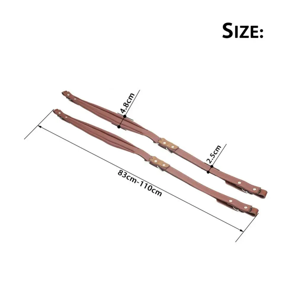 

2Pcs 16-120 Bass Accordion Adjustable Thicken Faux Leather Shoulder Straps Set