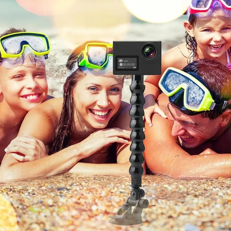 Регулируемая стойка для шеи с гибким зажимом Gopro Hero Аксессуары камеры подходит