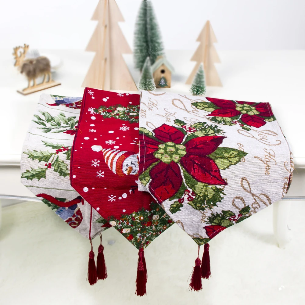 

Polyester Cotton Wedding Table Runner Party Tablecloth Chair Decoration Ornament Home Textile Table Runner 34*180cm