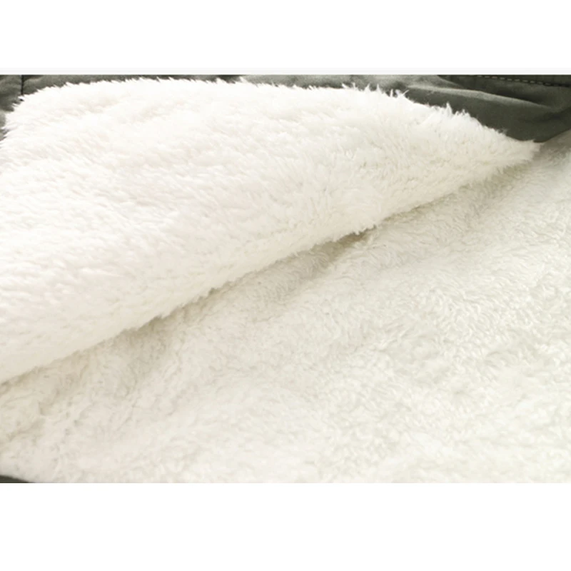 Зимняя хлопковая куртка для девочек большие бархатные толстые парки с