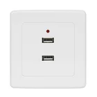 Настенная розетка Bcsongben с 2 USB-портами, адаптер питания переменногопостоянного тока с заземлением, электрическое зарядное устройство, адаптер для зарядки