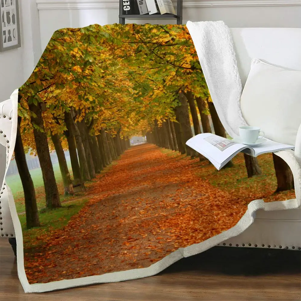 

NKNK ландшафтное одеяло s, лесное тонкое одеяло, искусственное одеяло в стиле Харадзюку, одеяло из шерпы, винтажное одеяло с животными для взро...