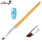 Monja Золотой металлический дизайн ногтей цветок Французский акриловый УФ-гель наращивание моделирование Рисование Ручка Кисть Профессиональные инструменты для маникюра