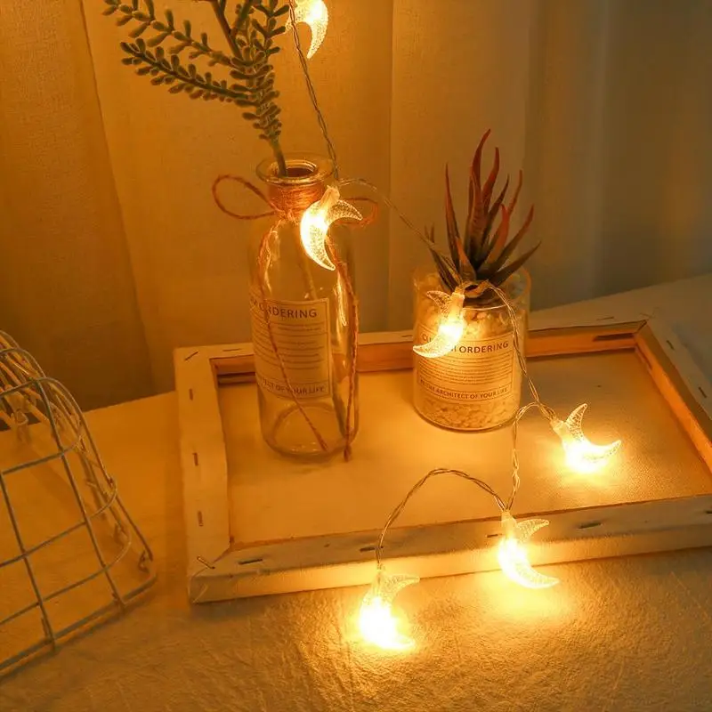 20 светодиодный пластиковый фонарь в форме Луны гирлянда с USB питанием для свадьбы