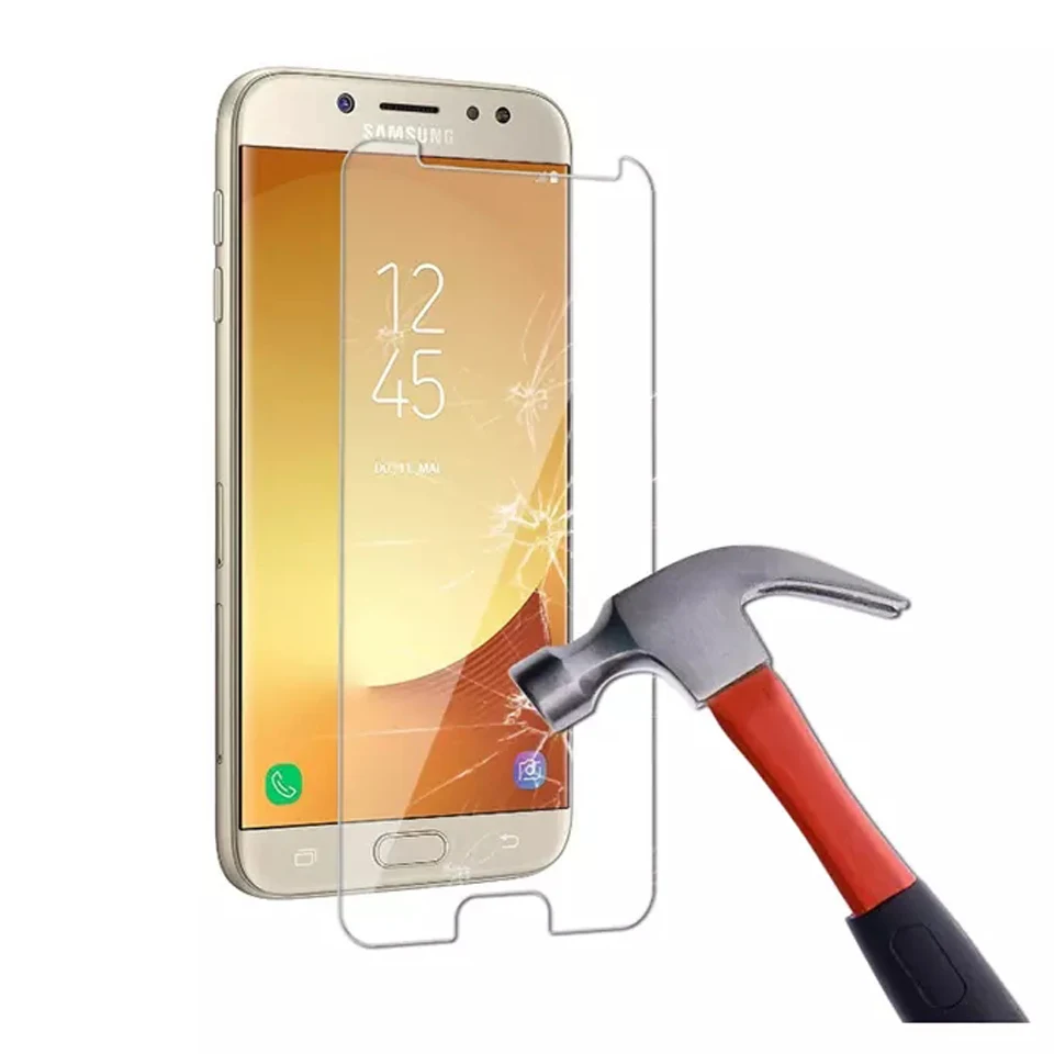 100 шт./лот закаленное стекло для защиты экрана Samsung J2 J3 J5 J7 2016 2017 низкая цена