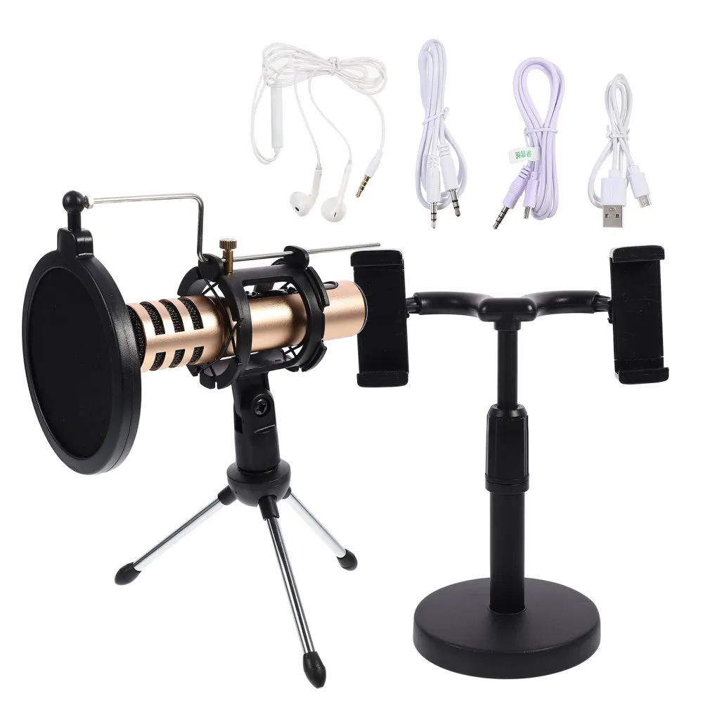 

1 Set Karaoke Equipment Microphone Kit Condenser Microphone Webcast Equipment