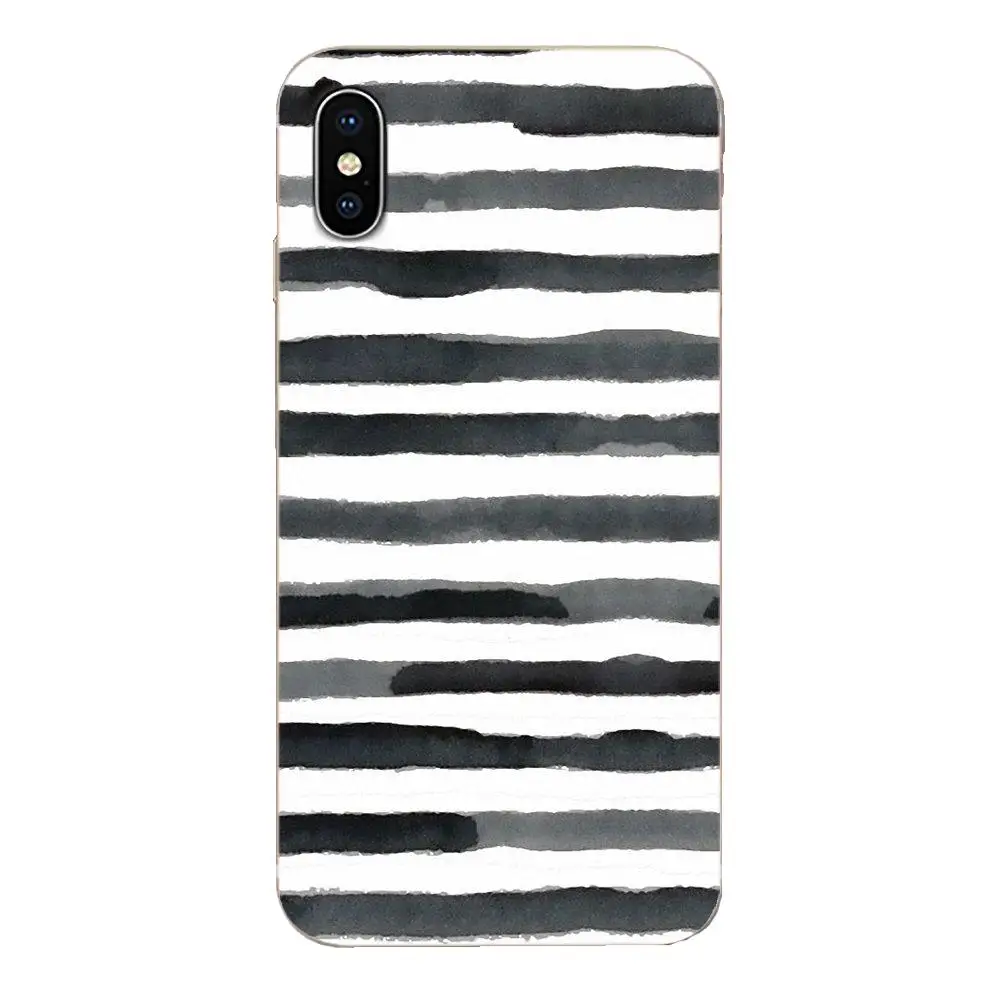 Мягкий чехол из ТПУ в черно-белую полоску с золотой надписью Love для HTC Desire 530 626 628 630