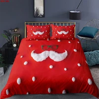 3d print merry christmas bedding set kids gift duvet cover cute snowman household set with pillowcase twin full size for adults