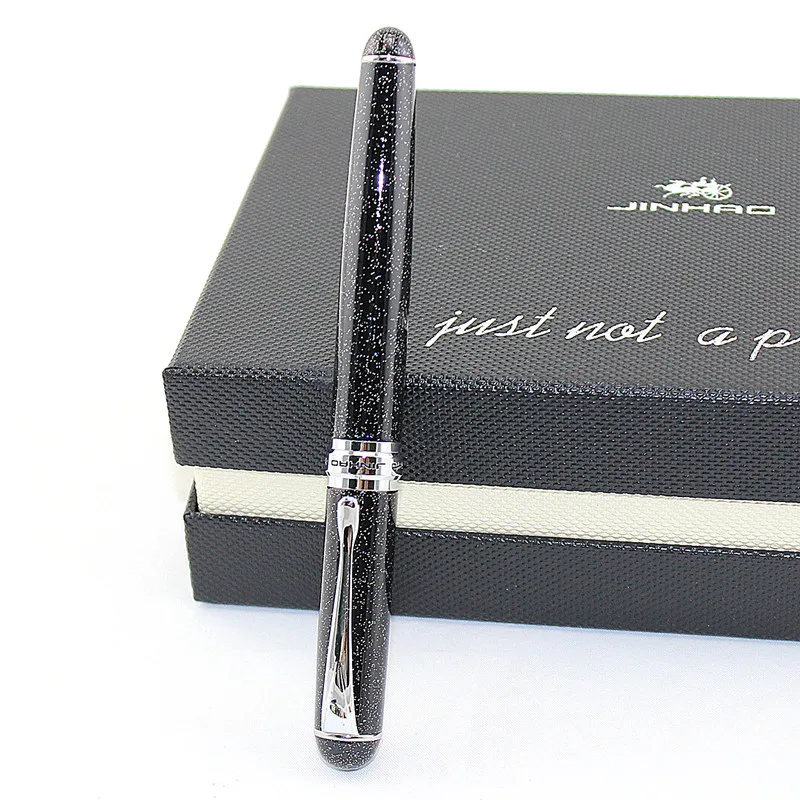 Перьевая ручка JINHAO X750 мерцающее песочное перо с широким основанием бесплатная