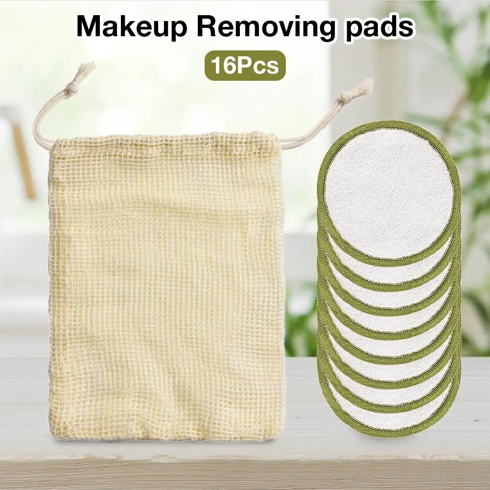 

5/16/20Pcs Reusable Bamboo Cotton Pads Washable Makeup Remover Pad Soft Face Skin Cleaner Facial Cleaning Skin Care Beauty Tool